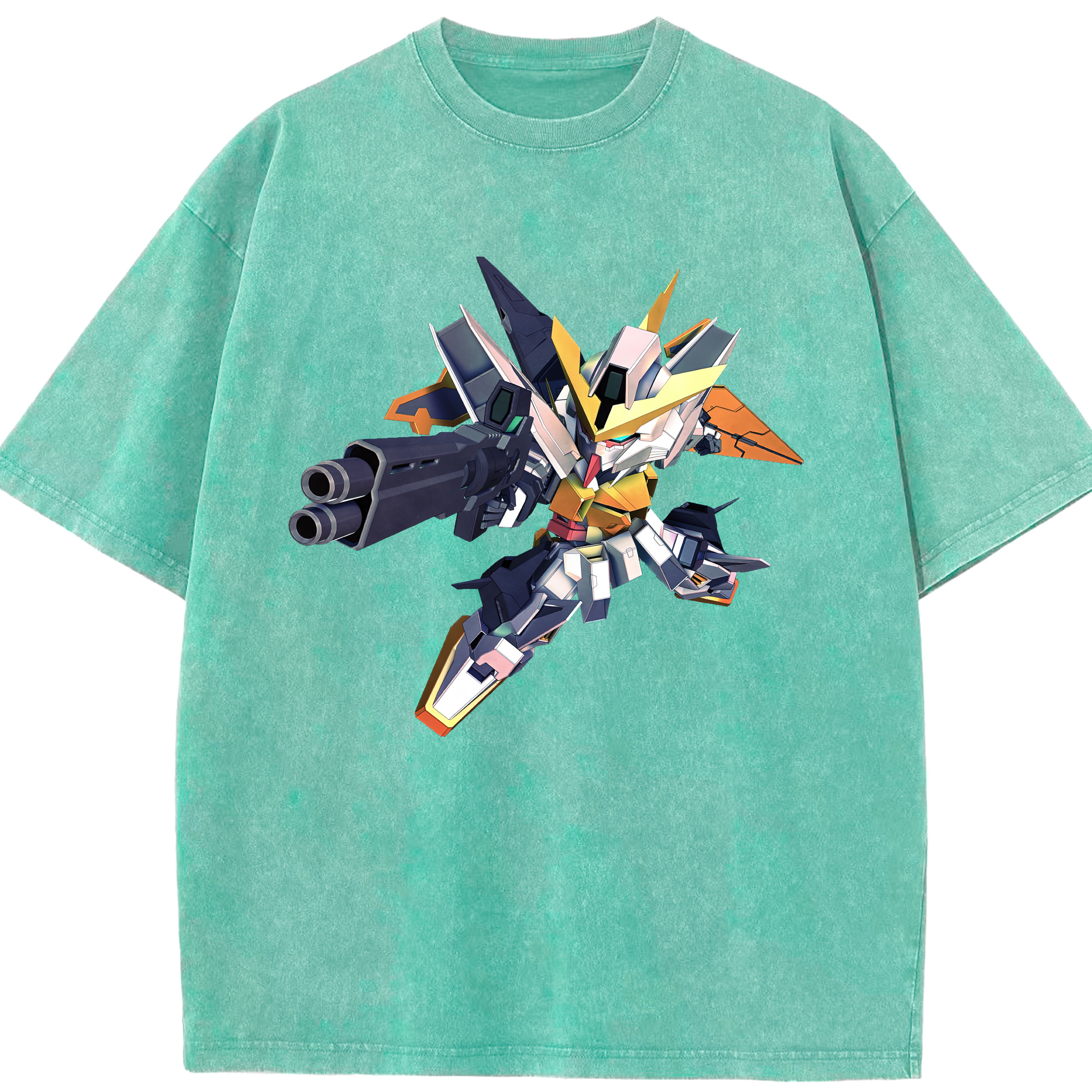 （画像用） 機動戦士ガンダム Mobile Suit Gundam 綿100% ヴィンテージ風 半袖Tシャツ（フロントプリント）